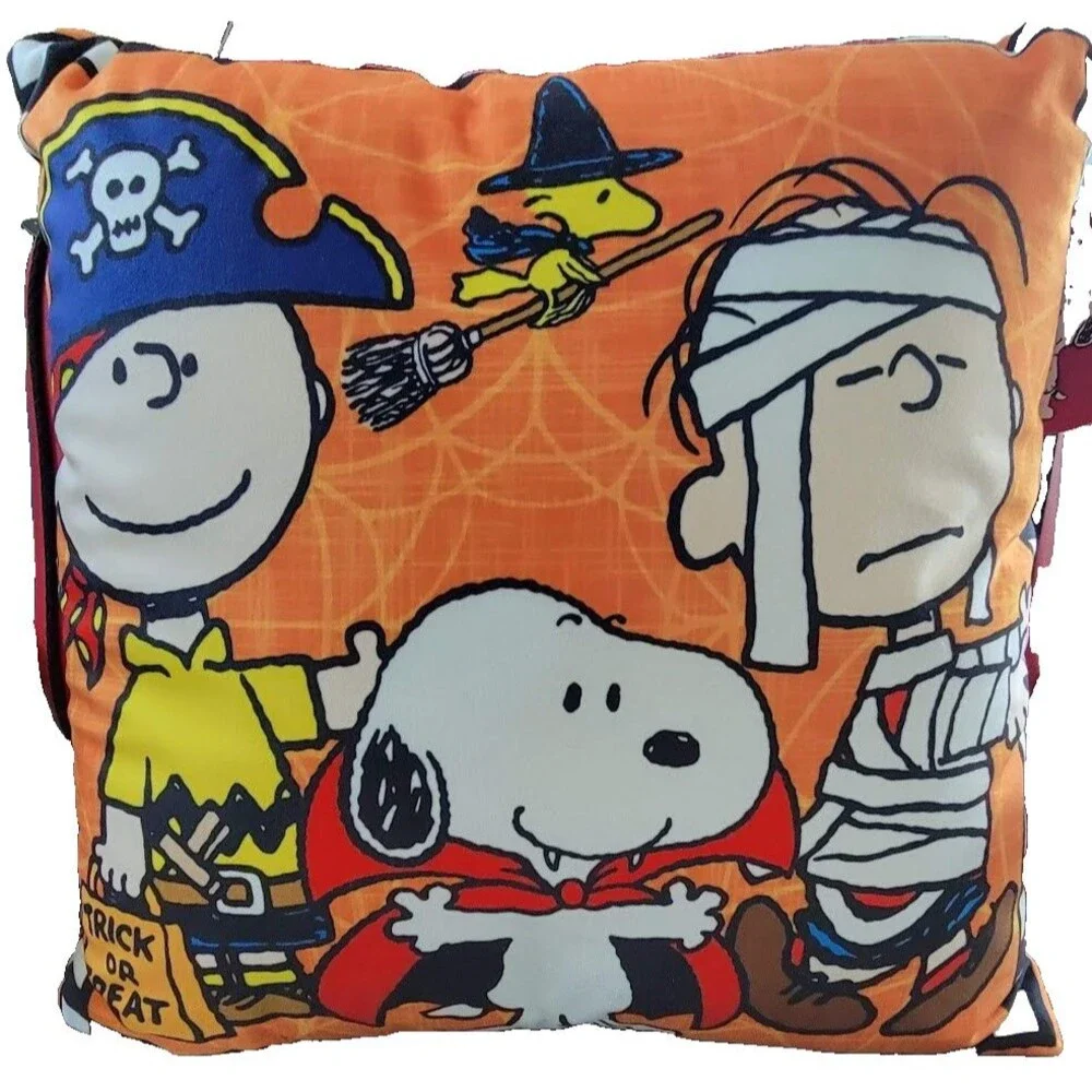 Peanuts Charlie Brown Snoopy Decorative HALLOWEEN Pillow NOURISON 16